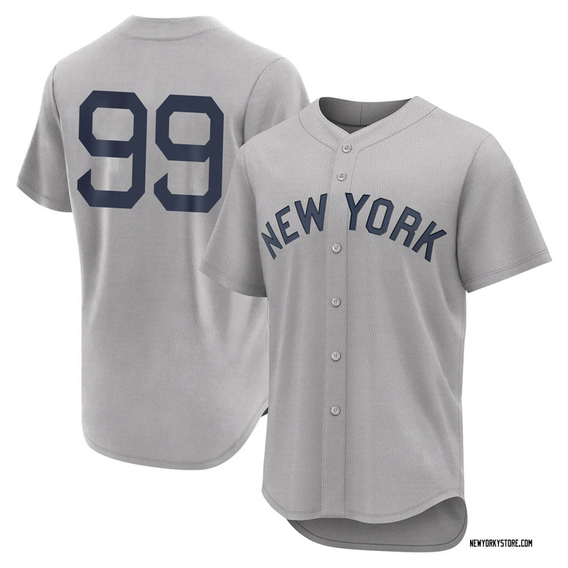 Men's Nike Aaron Judge Gray New York Yankees Name & Number T-Shirt