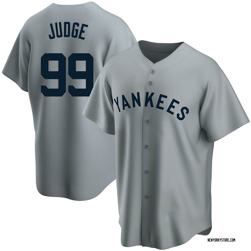 Aaron Judge Men's New York Yankees Road Name Jersey - Gray Replica