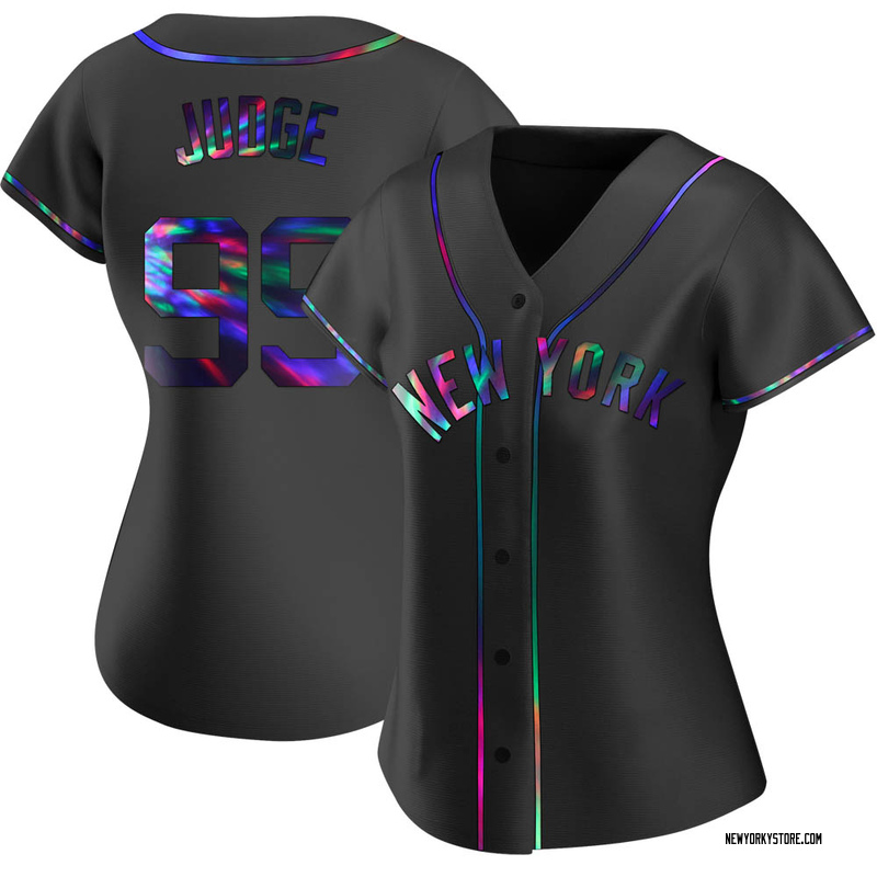 Aaron Judge Women's New York Yankees Alternate Jersey - Black Holographic  Replica