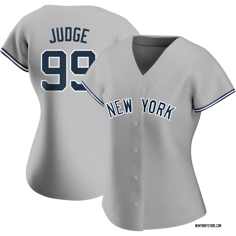 Aaron Judge Men's New York Yankees Road Name Jersey - Gray Replica