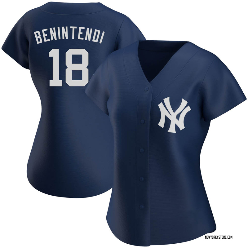 Men's New York Yankees Andrew Benintendi Nike White/Navy Home Replica  Player Jersey