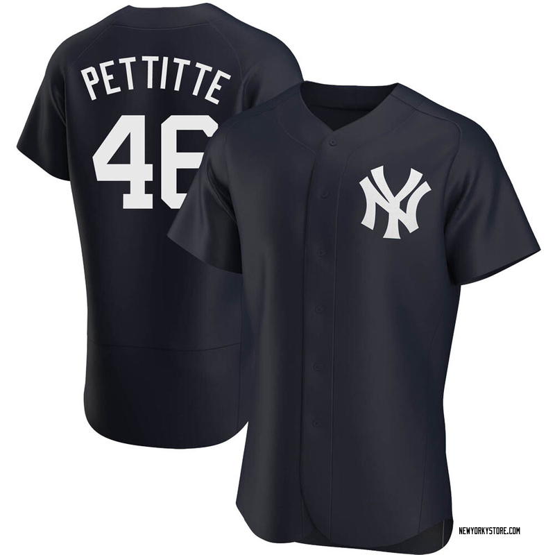 Men's Majestic New York Yankees #46 Andy Pettitte Replica White