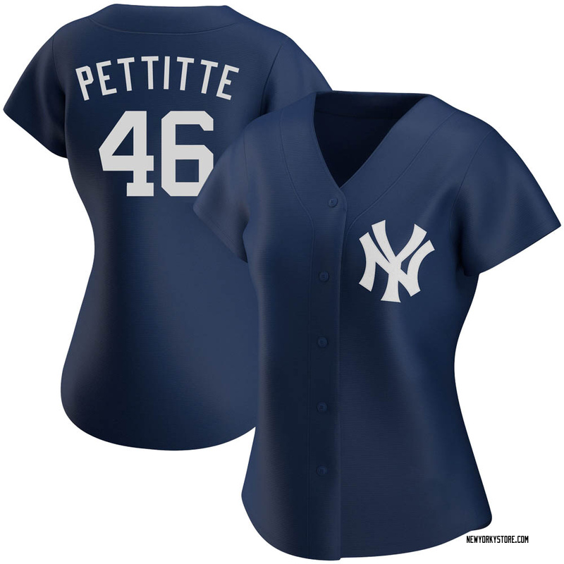 Men's Majestic New York Yankees #46 Andy Pettitte Authentic White