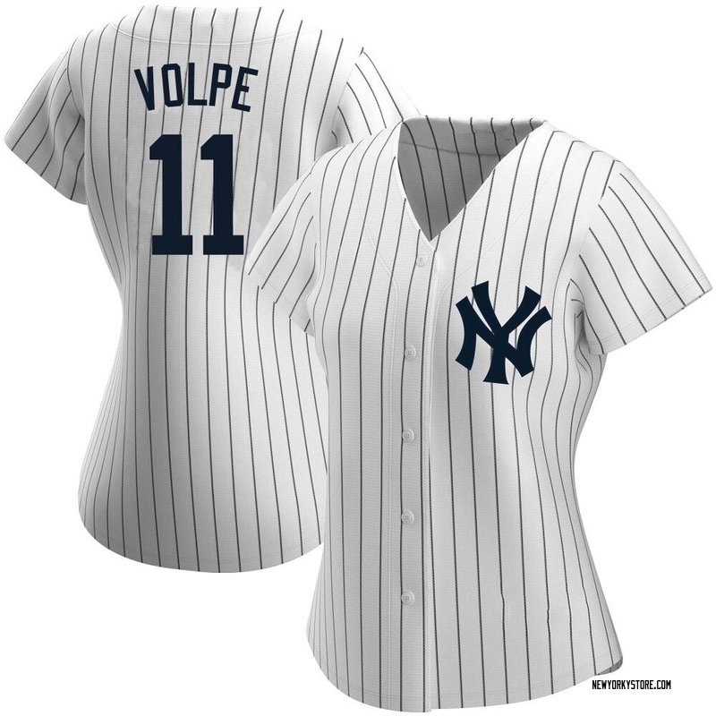 Women's New York Yankees #11 Anthony Volpe White No Name Stitched