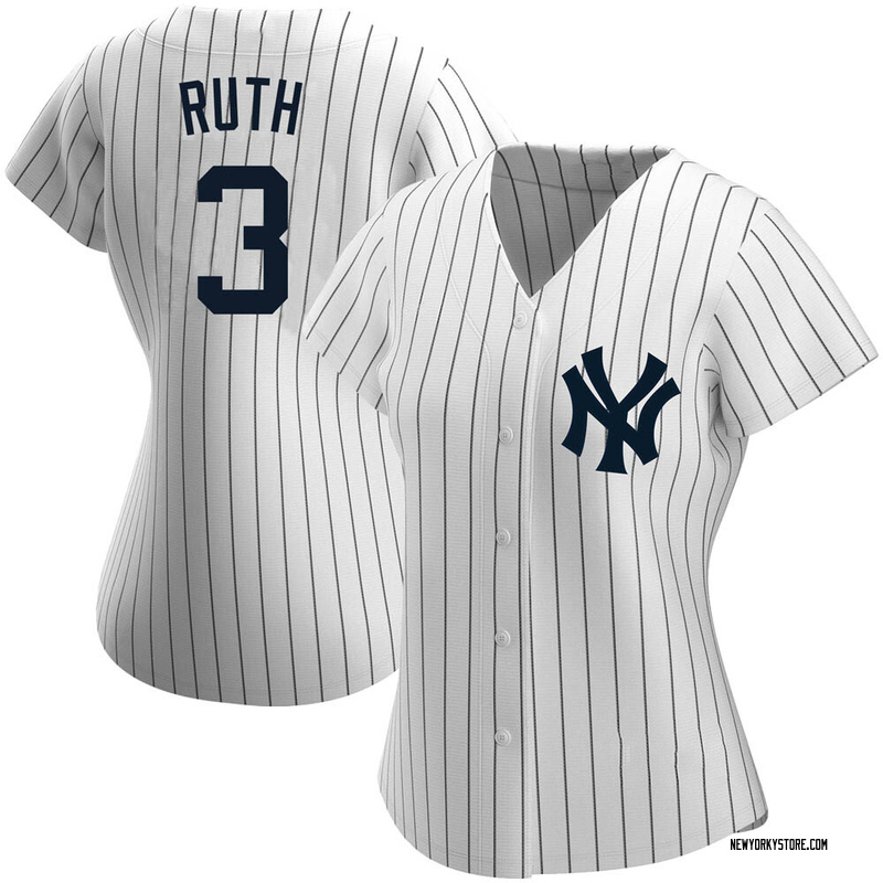 Babe Ruth Women's New York Yankees Home Name Jersey - White Replica