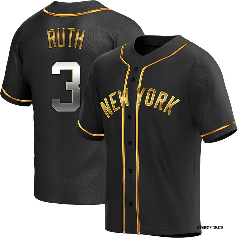 Men's Babe Ruth Navy/White New York Yankees Cooperstown Collection Player  Replica Jersey