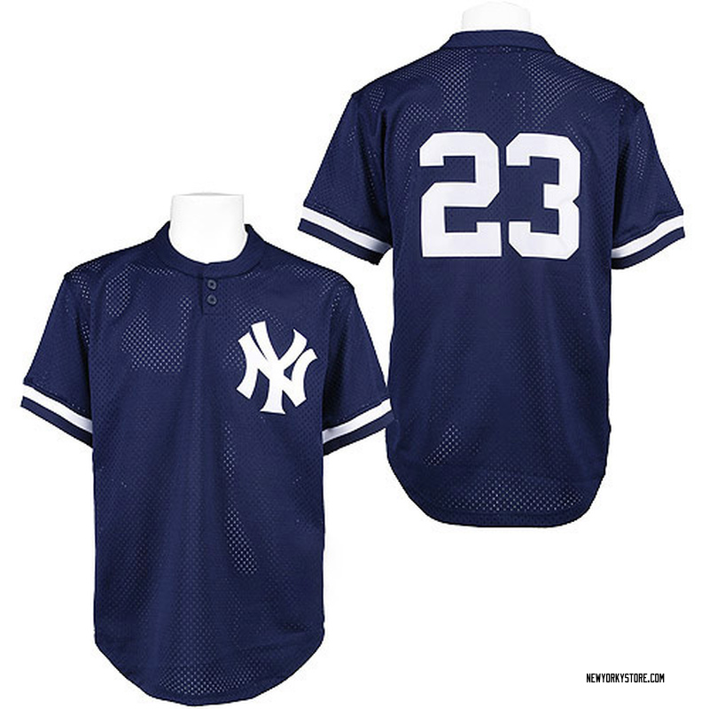 Don Mattingly Men's New York Yankees 1995 Throwback Jersey - Blue Authentic