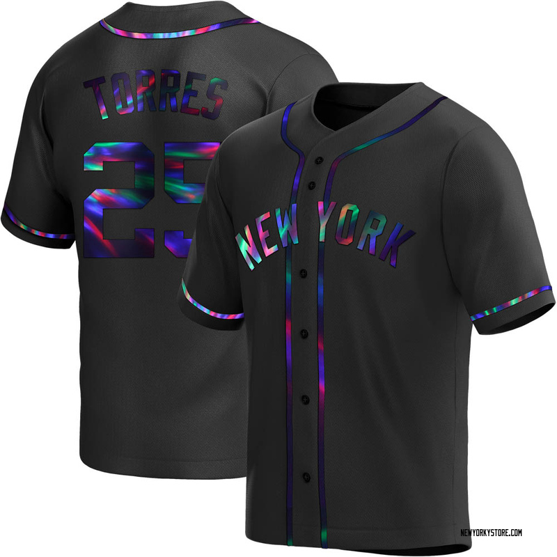 New York Yankees Nike Official Replica Road Jersey - Mens with Torres 25  printing