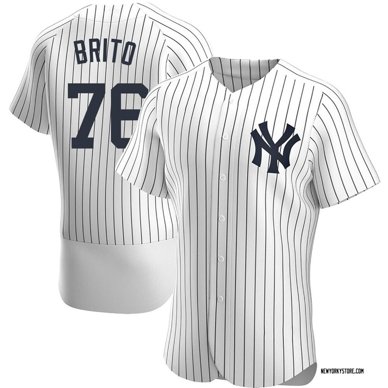 Jhony Brito Men's New York Yankees Road Name Jersey - Gray Replica