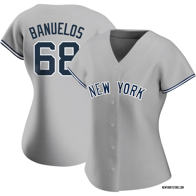 Manny Banuelos Men's New York Yankees Road Cooperstown Collection Jersey -  Gray Replica