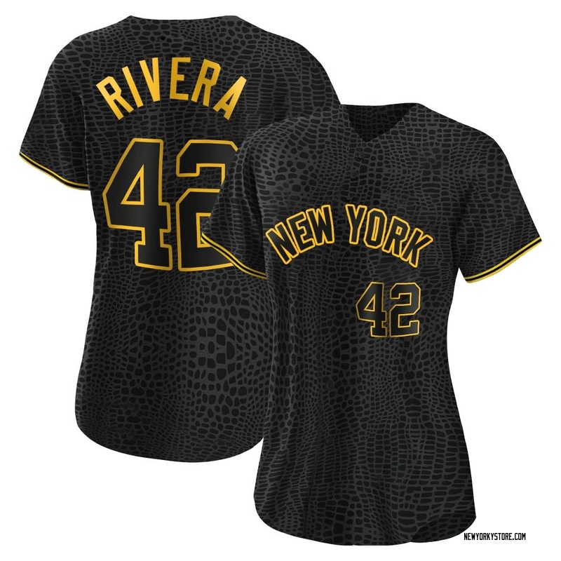 Mariano Rivera Women's New York Yankees Snake Skin City Jersey - Black  Authentic