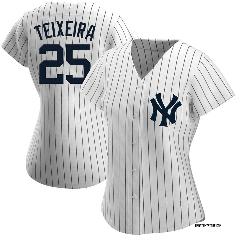 Nike Mark Teixeira No Name Jersey - Yankees Home Number Only Jersey