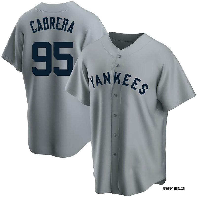 Oswaldo Cabrera Youth New York Yankees Jersey - Black/White Replica
