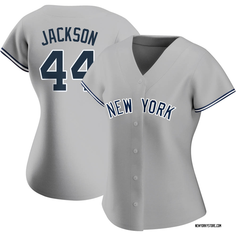 Reggie Jackson Women's New York Yankees Road Name Jersey - Gray Authentic
