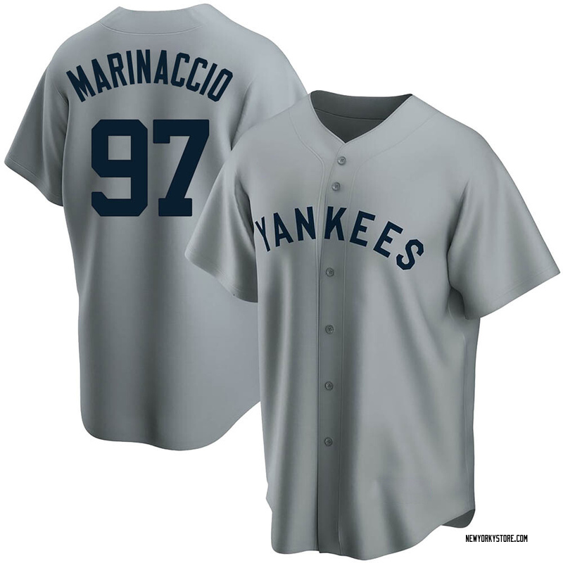 Ron Marinaccio Men's New York Yankees Road Name Jersey - Gray Replica